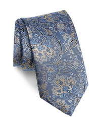 David Donahue Floral Silk X Long Tie