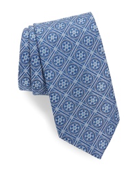 David Donahue Floral Silk X Long Tie