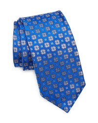 Eton Geometric Silk Tie In Medium Blue At Nordstrom