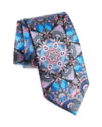 Zegna Pink Floral Quindici Silk Tie In Md Pnk Fan At Nordstrom