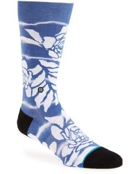 Blue Floral Socks