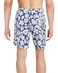 Trunks Hibiscus Floral Print Swim Shorts