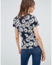 YMC Floral Patterned T Shirt