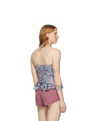 Isabel Marant Blue And Multicolor Salsa Tank Top