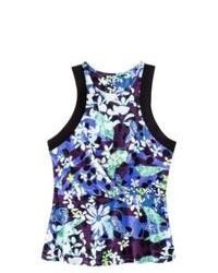 Oxford Collections, Inc. Peter Pilotto For Target Tank Purple Floral Print Xl