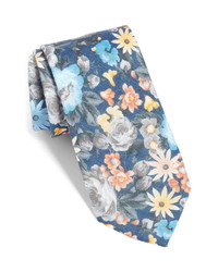 The Tie Bar Duke Floral Linen Tie