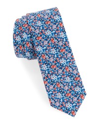 The Tie Bar Freesia Floral Cotton Tie