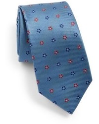 Eton Of Sweden Floral Print Silk Tie