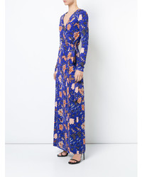 Dvf Diane Von Furstenberg Floral Evening Wrap Dress