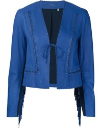 Blue Fringe Jacket