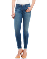 3x1 Crop Fray Skinny Jeans