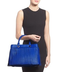Milly Fringed Leather Tote