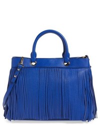 Milly Fringed Leather Tote