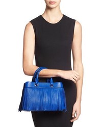Milly Small Leather Fringe Tote