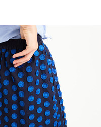 J.Crew Petite Midi Skirt In Fringe Dot