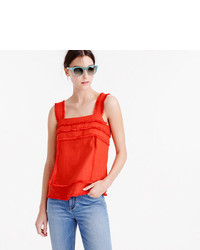 J.Crew Tall Linen Tank Top With Fringe