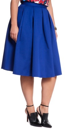 blue skirt plus size