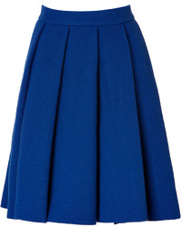 J.W.Anderson Jw Anderson Wool Blend Ten Pleat Skirt In Blue