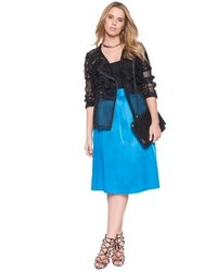 ELOQUII Plus Size Full Skirt With Pleats