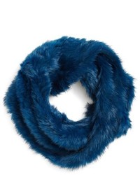 Blue Fur Scarf