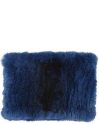 Glamourpuss Nyc Knitted Rabbit Fur Funnel Scarf