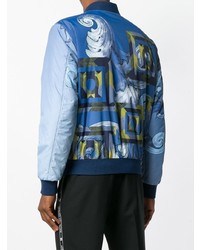 Versace Collection Geometric Print Bomber Jacket