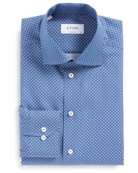 Eton Contemporary Fit Geometric Dress Shirt