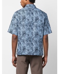 Sandro Geometric Print Short Sleeve Shirt