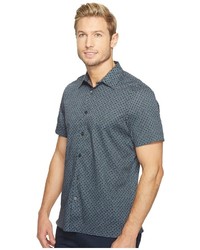 Perry Ellis Short Sleeve Modern Geo Print Shirt Clothing