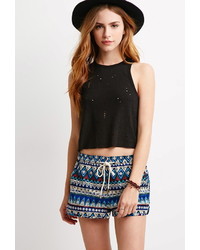 Forever 21 Tribal Print Dolphin Shorts