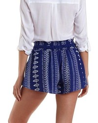 Charlotte Russe Tribal Print High Waisted Shorts