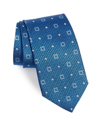 David Donahue Medallion Silk Tie