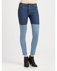 Surface to Air Patchwork Skinny Jeans
