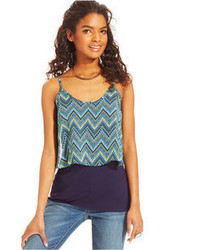 Amy Byer Bcx Juniors Printed Layered Top