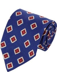 Luciano Barbera Abstract Square Print Neck Tie