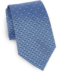 Hugo Boss Boss Geometric Print Silk Tie