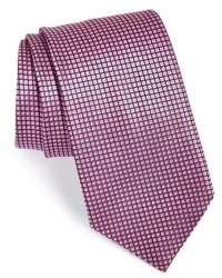 Ermenegildo Zegna Geometric Silk Tie Size Regular Red