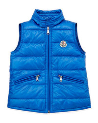 Moncler Gui Lightweight Puffer Vest Blue Sizes 2 6