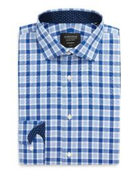 Nordstrom Men's Shop Trim Fit Non Iron Plaid Dress Shirt