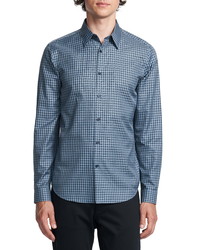 Theory Irving Slim Fit Check Button Up Shirt