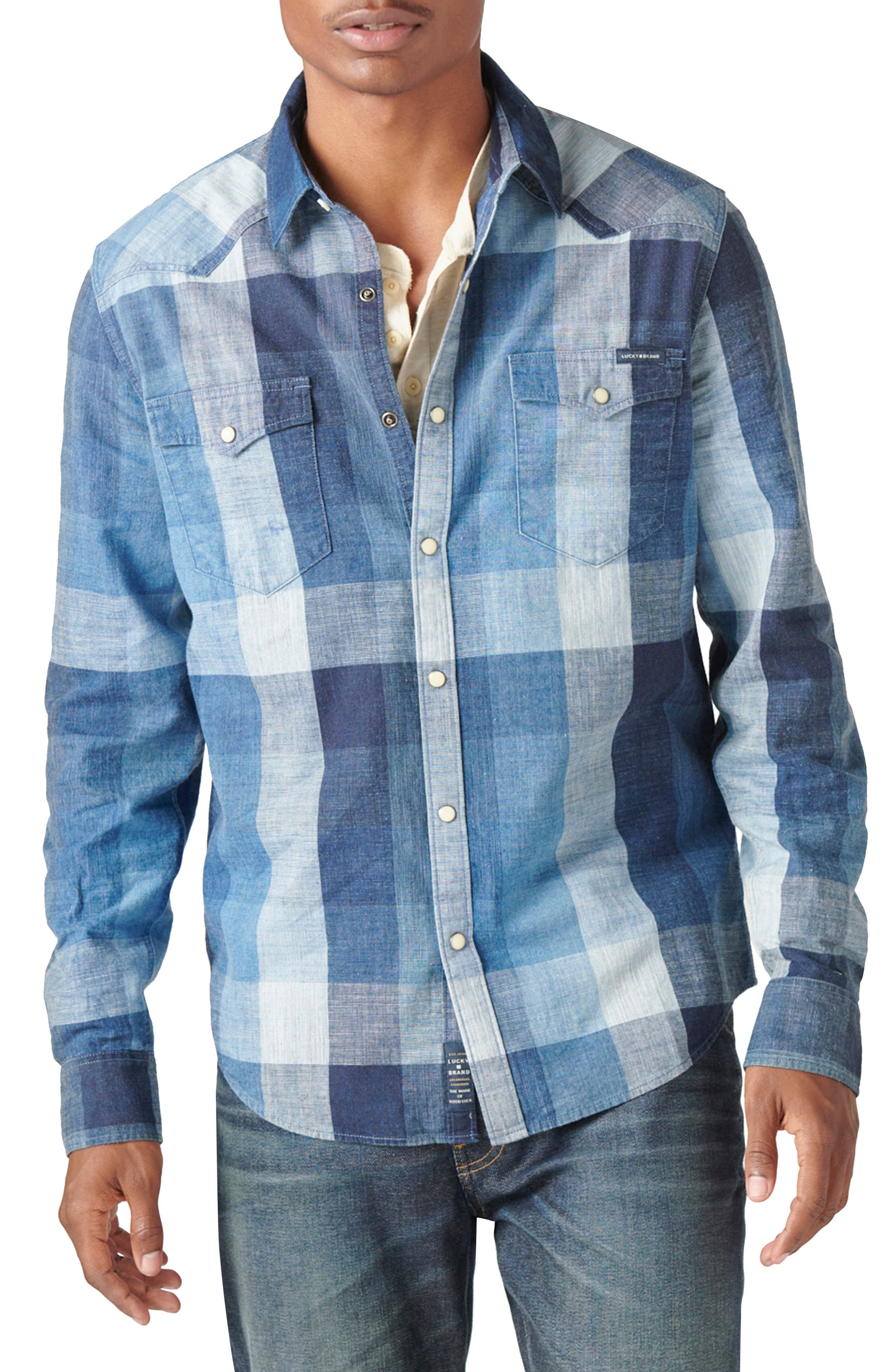 Lucky Brand Mesa Western Button Up Shirt, $55 | Nordstrom | Lookastic