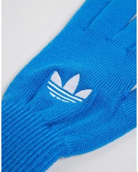 adidas Originals Trefoil Gloves In Blue Ay9340