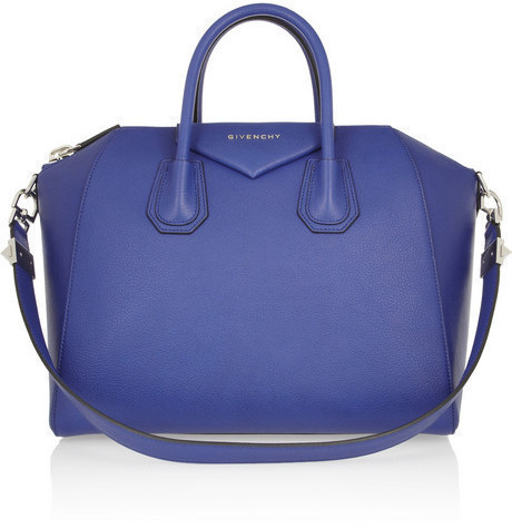 Givenchy Medium Antigona Bag In Bright Blue Leather, $2,435 |   | Lookastic