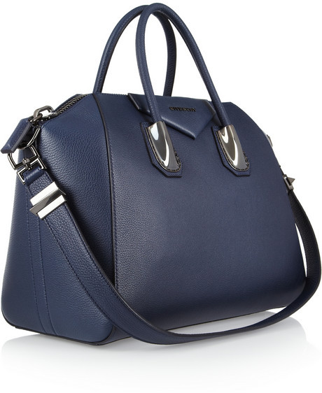 Givenchy Medium Antigona Bag In Navy Leather, $2,970  |  Lookastic