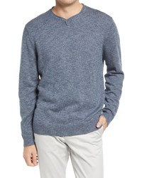 johnnie-O Kenly Wool Cotton Henley Sweater