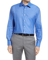 Blue Herringbone Dress Shirts for Men | Lookastic