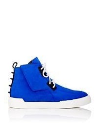 Giuseppe Zanotti Spiked Counter High Top Sneakers Blue