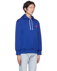 Comme Des Garcons Play Blue Heart Hoodie