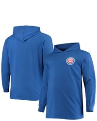 FANATICS Branded Royal Chicago Cubs Big Tall Lightweight Pullover Hoodie
