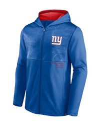 FANATICS Branded Royal New York Giants Defender Full Zip Hoodie Jacket At Nordstrom